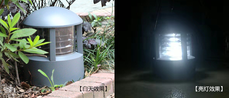 糖心VLOG污APP照明(QDCPD-YZ003)广场公园户外铸铝圆顶矮柱草坪灯安装效果图片