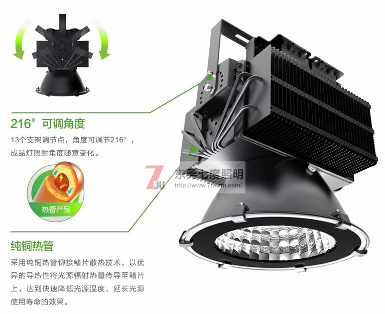 东莞糖心VLOG污APP照明QDLED-GC011-500WLED塔吊灯产品细节图片