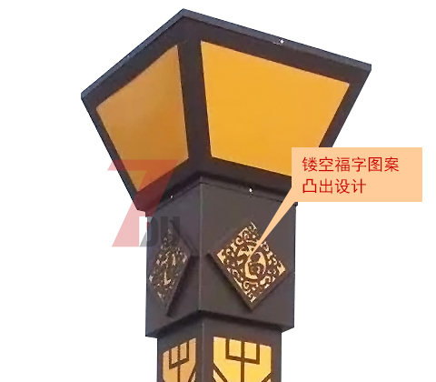 (QDJGDZ-012)3.5米广场镂空糖心APP下载汅API免费新版下载入口柱细节展示1