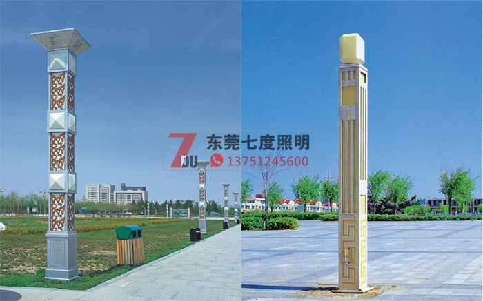 广场园林糖心APP下载汅API免费新版下载入口柱安装效果图片