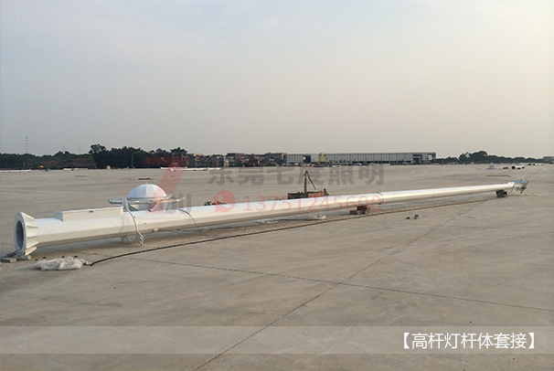 广场自动升降式糖心视频APP污污污杆体套接现场图片