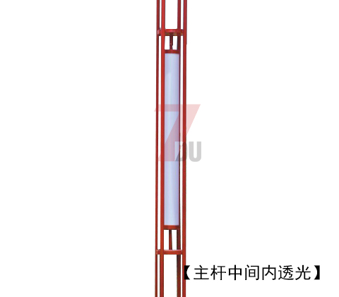 (QDJGDZ-017)红色火焰造型特色广场园林糖心APP下载汅API免费新版下载入口主杆内透光位置