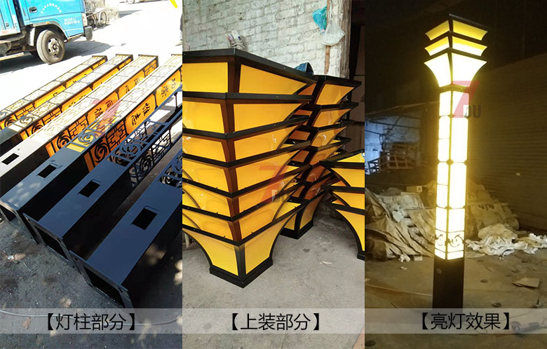 (QDJGDZ-019)3-6米方形广场\园林糖心APP下载汅API免费新版下载入口柱生产实拍照片