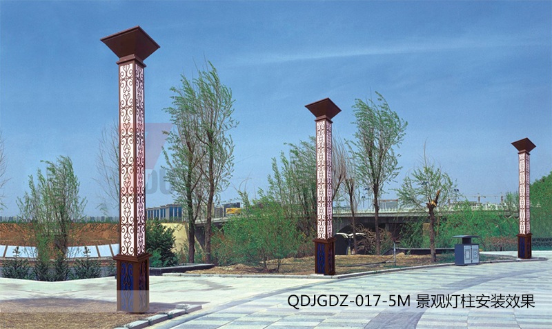 (QDJGDZ-017)3米-6米广场方形糖心APP下载汅API免费新版下载入口立柱安装效果