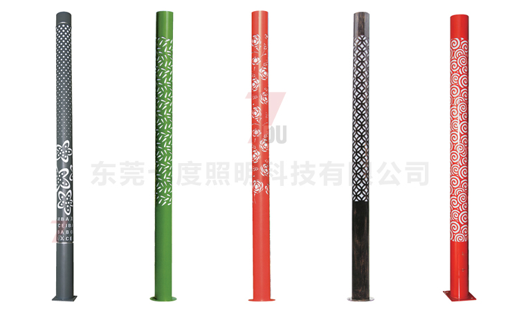 (QDJGDZ-025)公园特色圆柱形镂空花纹糖心APP下载汅API免费新版下载入口柱更多割花样式展示