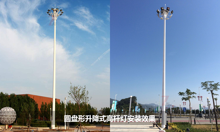 圆盘自动升降式广场糖心视频APP污污污安装实景效果