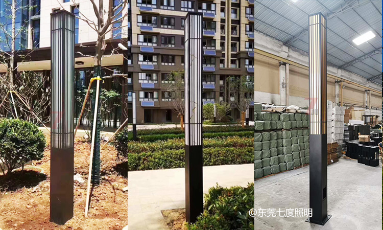 (QDJGDZ-021)现代简约方形园林糖心APP下载汅API免费新版下载入口柱糖心VLOG污APP非标定制效果