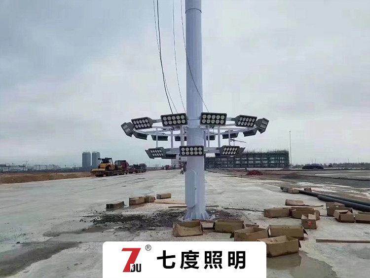 双层圆盘升降式30米22头500WLED糖心视频APP污污污安装现场